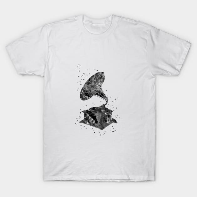 Antique gramophone T-Shirt by RosaliArt